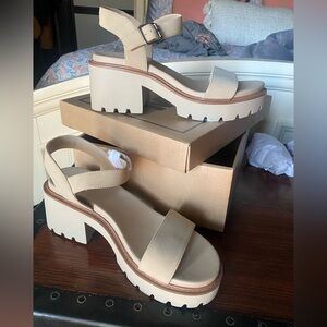 MIA Tan Platform Sandals